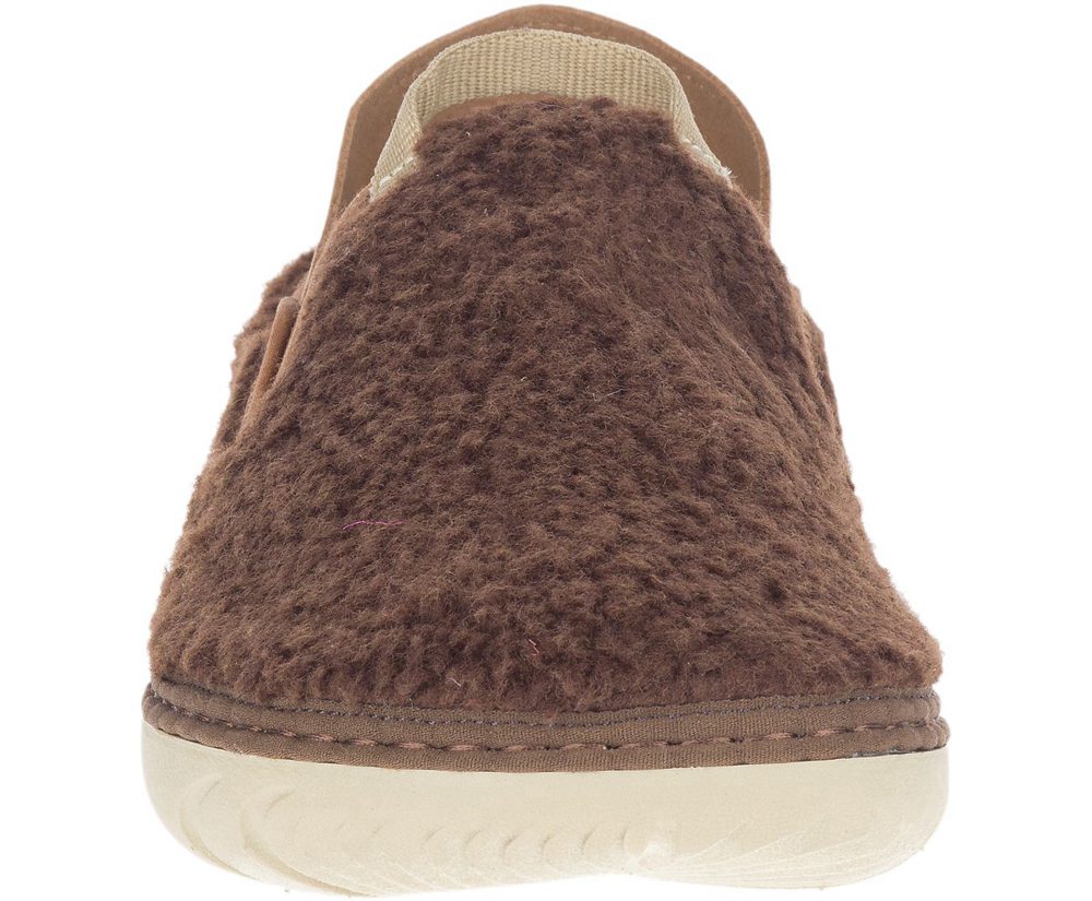 Merrell Slip Ons Męskie Brązowe - Hut Moc Cocoa - 740913-AOD